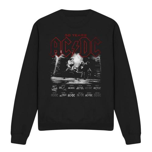 AC/DC Unisex Adult Logo Stack Sweatshirt