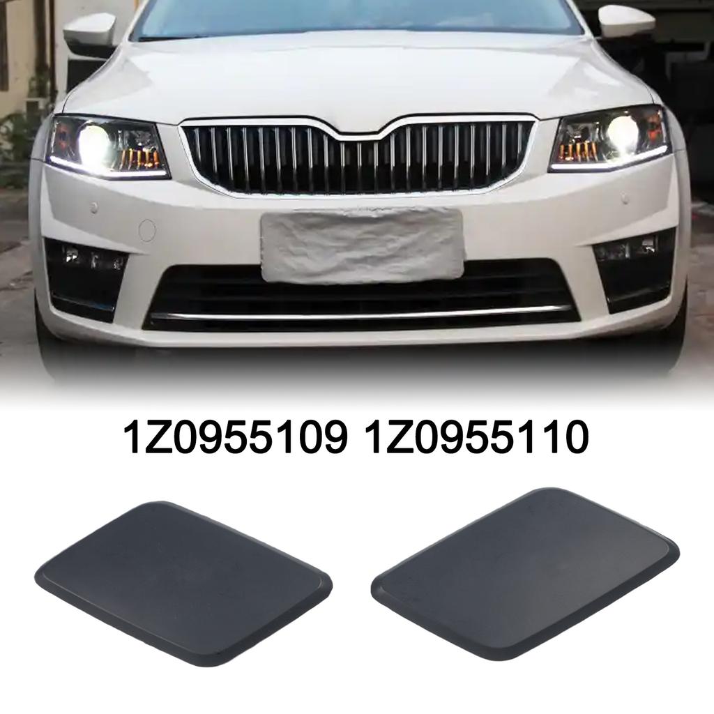 2 Stück Scheinwerferreinigungsdüse Frontstoßstange Abdeckkappe Für Skoda Octavia Mk2 1Z0955109 Automobilzubehör