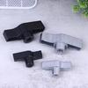 1Pc Aluminum Alloy M8 M12 Handle Black Gray Nut Knob T-nut For Light Hook  Wing Nut Truss Clamp Handle Parts Galvanized Aluminum