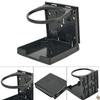 Accessories Drink Holders Cup Holder Double-sided Plastic Portable Black Car Car Folding Cup Holder Foldable RV
