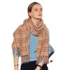 Scarf stall line printing imitation cashmere women's scarf 2025 autumn and winter new scarf
