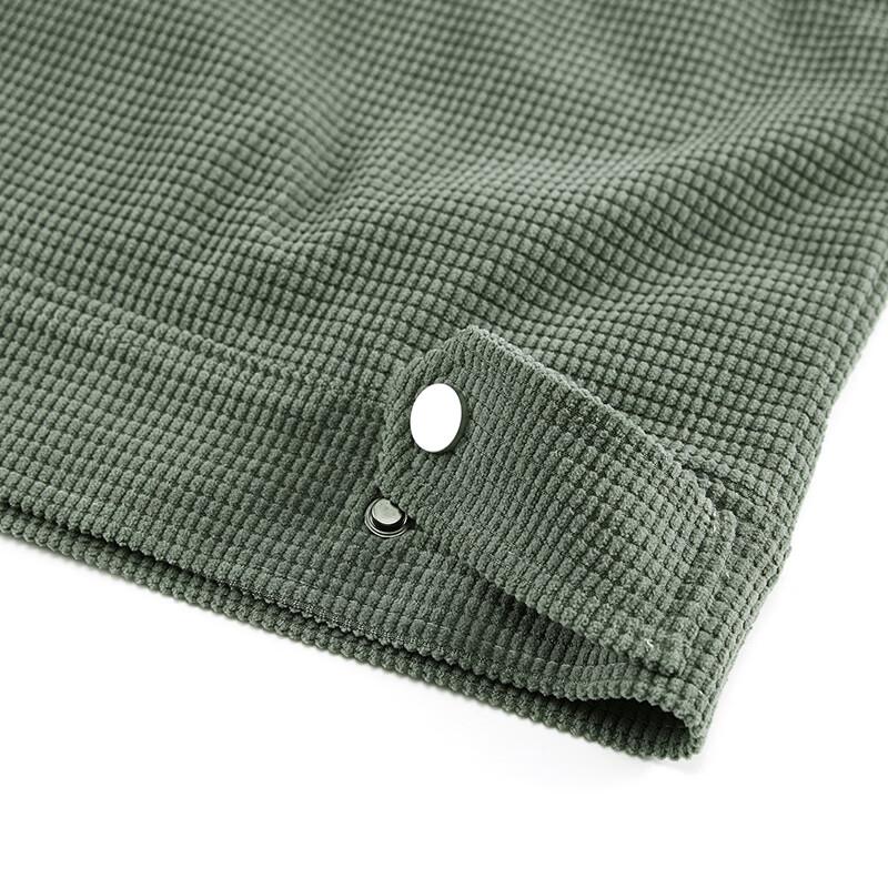 Jeep Men's Waffle Knit Casual Outdoor Lapel Jacket