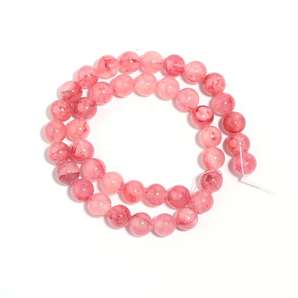 4 6 8 10 12mm Red Persian Jades Beads Natural Stone Beads Round Loose Spacer Beads For DIY Jewelry Making Bracelet Necklace