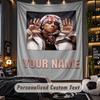 Personalized Wall Tapestry,Central Cee Custom Printed Name, Fabric Wall Art For Indoor Room Backdrop
