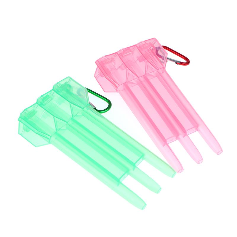 1Pc Dart Box Portable Universal Transparent Darts Abs Dart Box Key Lock Buckle