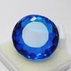 Lab-Created Blue Topaz Loose Gemstone 123.50 Ct Round Cut for Jewelry Making and Gem Collections