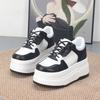 Fashion 10CM Air Mesh Chunky Sneaker Genuine Shoes Mules Shoes Summer Platform Wedge Women Women Microfiber Leather Slippers Slides