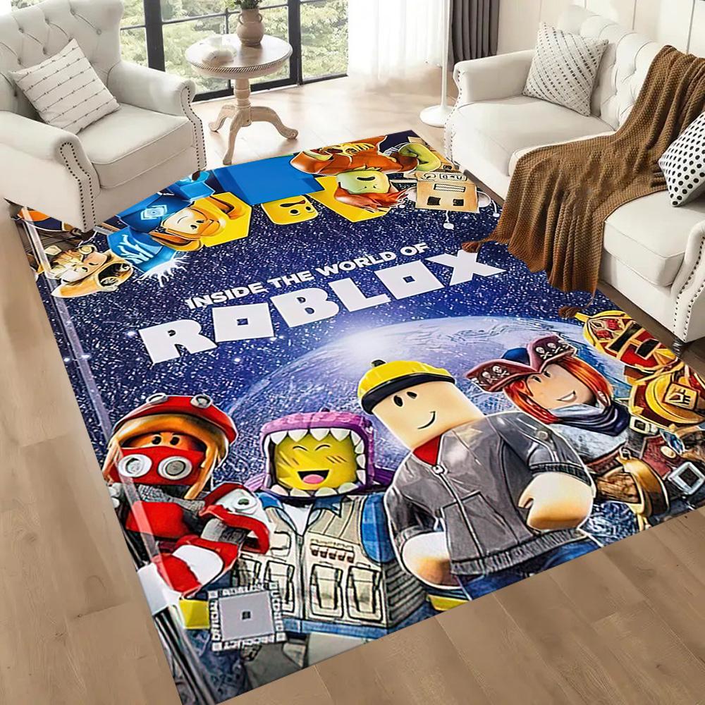Roblox Virtual Arena Adventure Square Rugs Are a Great Choice for Living Rooms, Bedrooms, Home Décor, and As Gifts.