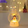 Lanterne portatili a LED di Natale Babbo Natale Pupazzo di Neve Luci Decorative da Interno a Batteria per Casa Natale Capodanno Ornamenti