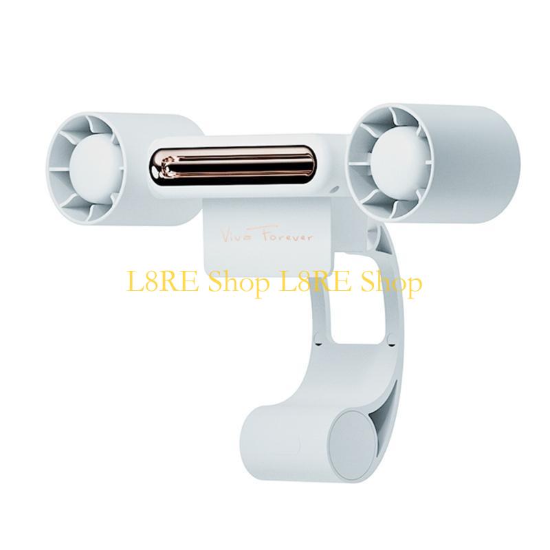 L8RE Hanging-Screen Fan Air Conditioning Computer Clip Air Cooling Fan with LED Light