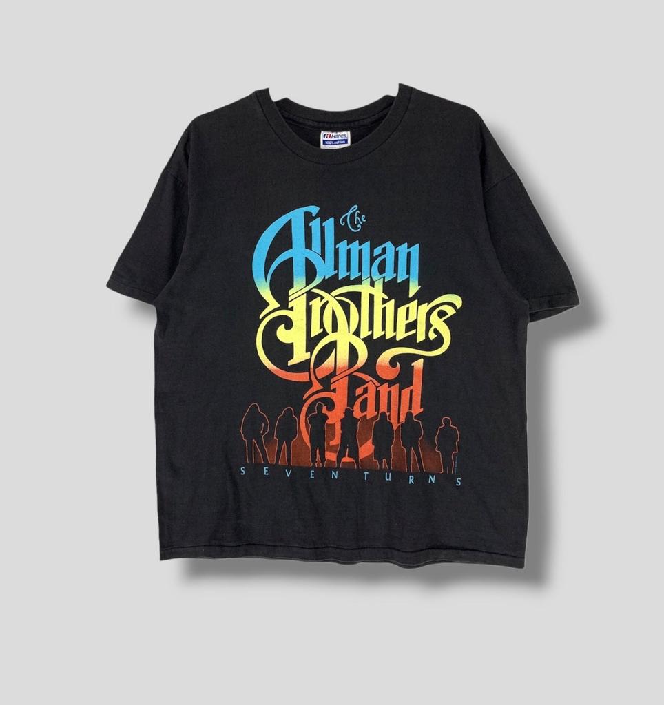 Vintage 90s The Allman Brothers Band Seven Turn Tour Tshirt Collectible American Rock Concert Tour Vintage Band Tee Single Stitch Large
