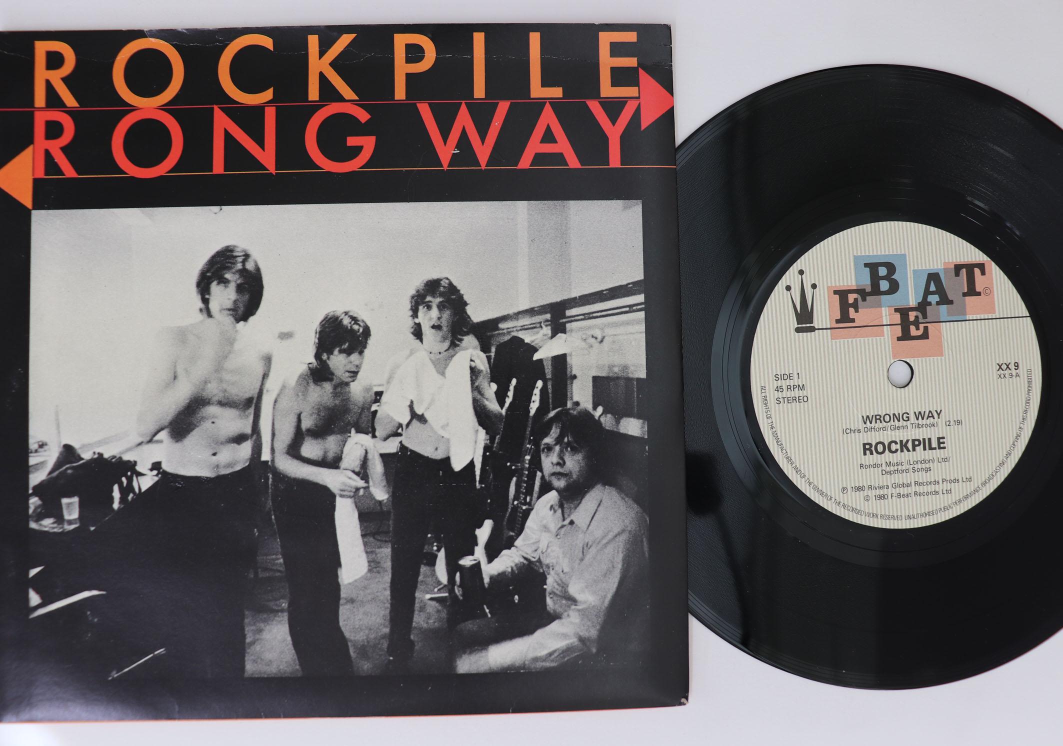 

7inch Record ROCKPILE - Wrong Way / Now And Always XX9 F-BEAT 1980 UK Rock Used