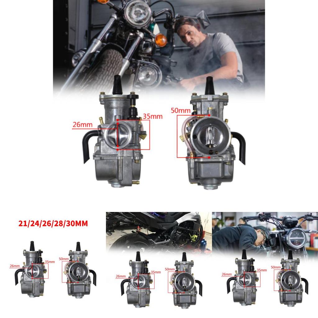High Performance Pwk Carburetor With Interface Nozzle Available In 21 To 34mm Sizes For Atv And Utv Modifications