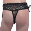 Fashion Mens T-Back Underwear Lace Bandage Thongs Underpants  Lingerie