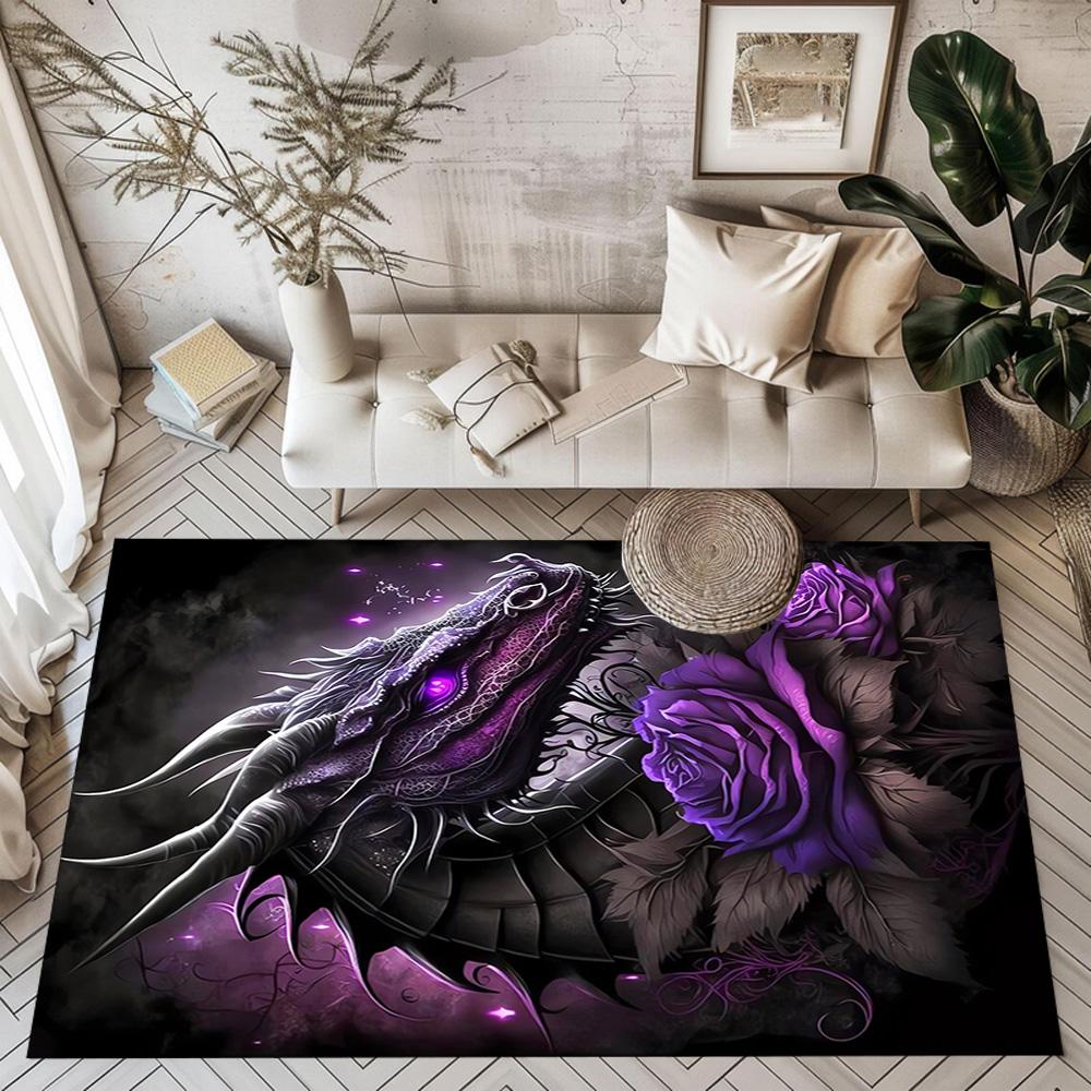 Chinese Dragon Fantasy Floor Mats for Living Room, Bedroom and Room Decoration Are Suitable for Gifts.