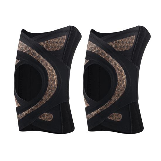 

Наколенник для мужчин и женщин, регулируемая компрессионная поддержка колена с боковыми пружинными стабилизаторами для разрыва ПКС, БКС, мениска, облегчения боли при артрите L