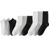 Men's Spring and Autumn Cotton Socks, Sweat-absorbing, Deodorizing, Antibacterial Business Socks, Boneless Solid-color Cotton Socks
