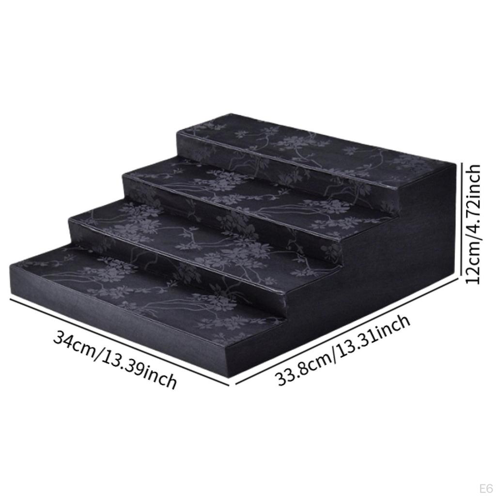 4 Tier Jewelry Organizer and Perfume Display for Makeup Figures