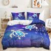 3D Marine Animal Bedding Set Turtle Duvet Cover Pillowcase 2/3pcs Single Double Bed Cover Gift Home Textile