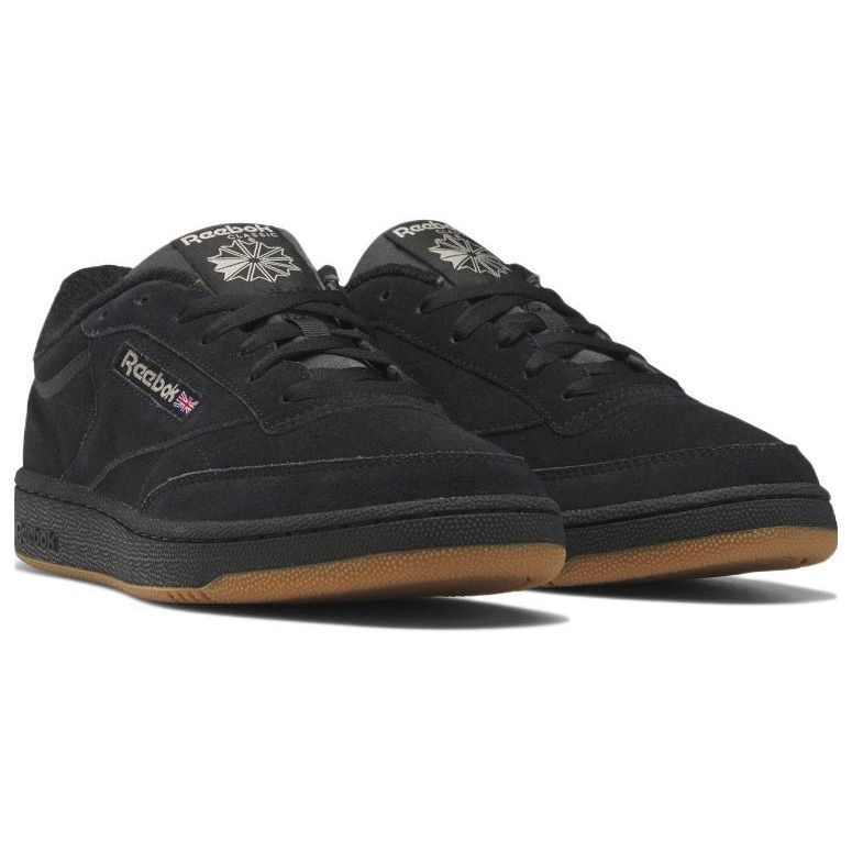 Reebok Club C 85 Comfortable Versatile Low-Top Sneakers Unisex Sneakers Black IF9920