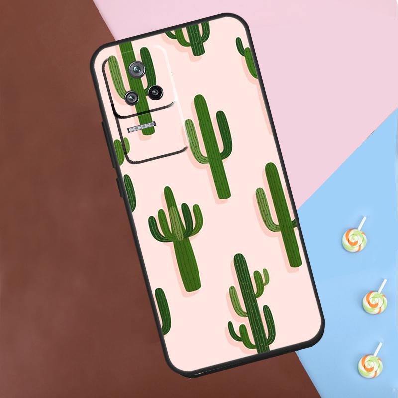 Plant Cactus Case For Xiaomi 13T Pro 14 12T 11T 12 13 Lite POCO F5 X3 X4 X5 X6 Pro M6 F3 F4 M5s Cover