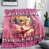 1PC Ballerina Patterned Flannel Blanket Suitable For All Seasons for Home Decor Warmth and Comfort Gifts Holiday Present