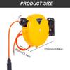Automatic Retractable Air Hose Reel with 10M Air Hose Slow Retraction for Outdoor Car Washing Workshop Garage Garden