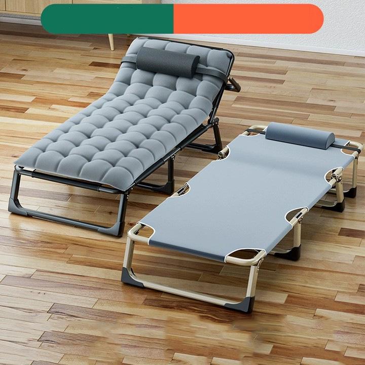 Portable Folding Recliner: Single Bed for Home, Office Nap, Camping, and Multifunctional Use