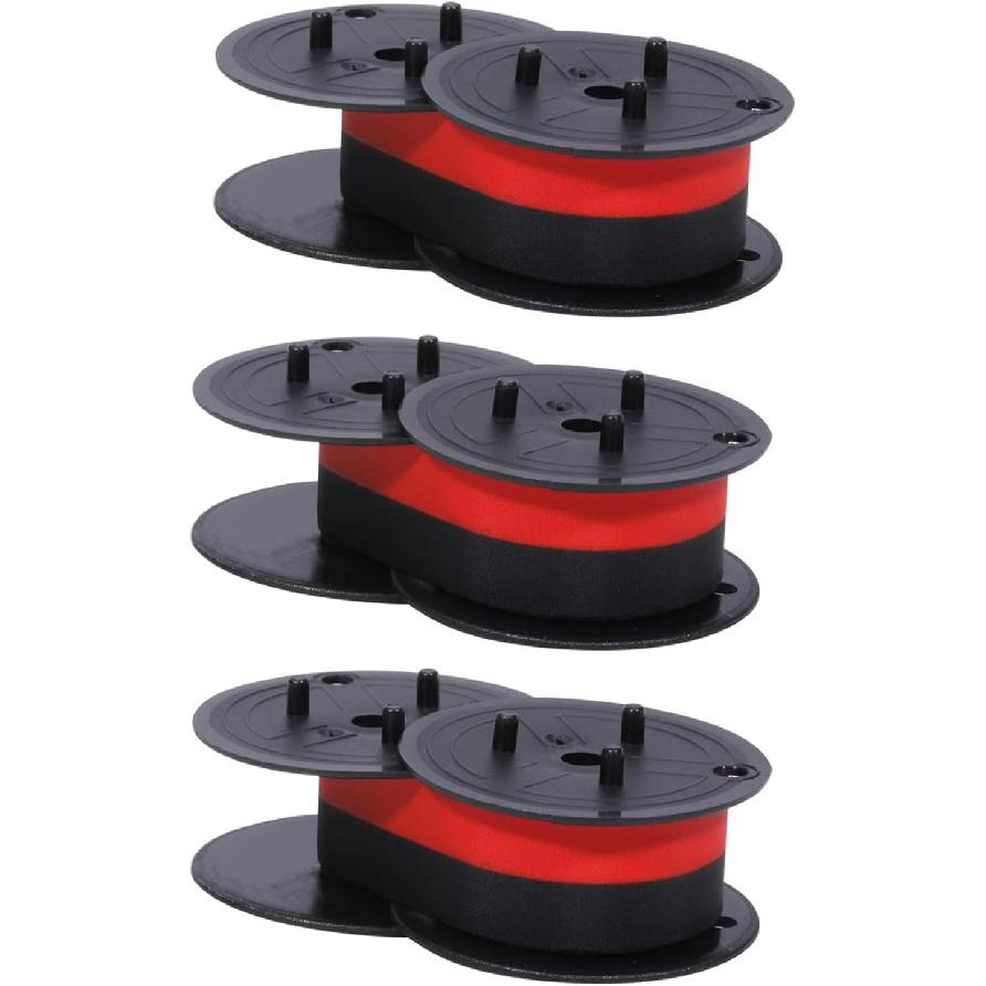 Bigger Replacement for Porelon 11216 Universal Twin Spool Calculator Ribbon for Nukote BR80c, Sharp EL-1197PIII, Dataproducts R3027, Casio DR-210R,