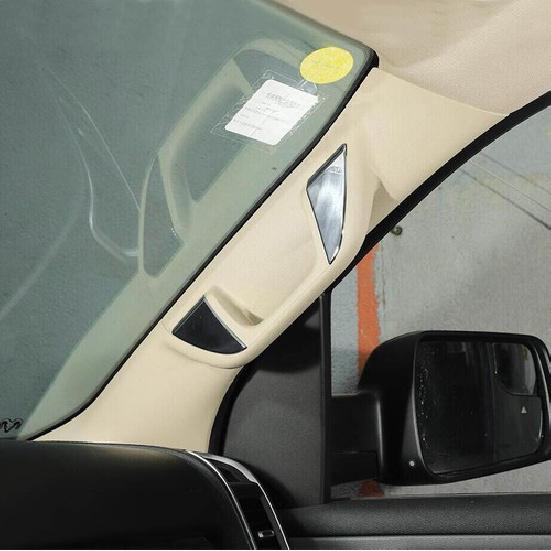 For 2019-2024 Dodge RAM 1500 ABS Chrome A-pillar Grab Handle Decor Cover Trim 4P