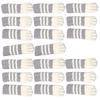 20pcs Cat Paw Furniture Leg Socks Double Thickened Knitting Chair Leg Floor Protectors for Office Home Dark Grey Stripe