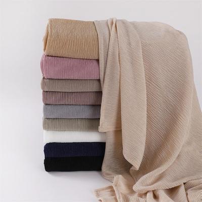 Kadın Yumuşak Elastik Büzgülü Jarse Başörtüsü Eşarp Hijab
