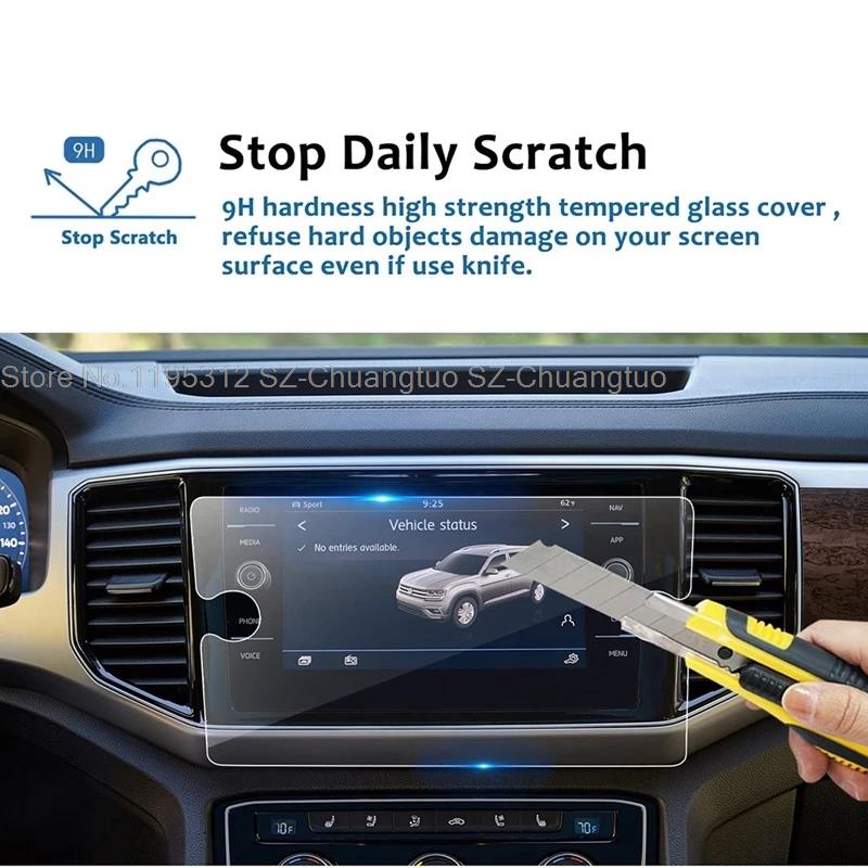 Tempered Glass Screen Protector For Volkswagen Golf GTI MK7 2018- 2021 8inch Car infotainment Gps Navigation Anti scratch film