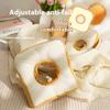 Soft Adjustable Toast Avocado Shaped Cotton Pet Elizabethan Pet Collar Wound Healing Collar Prevent Bite Neck Ring Pet Supplies