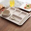 Weizenstroh Unterteilter Speiseteller Set