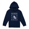 Elvis Presley Childrens/Kids Blue Ugly Christmas Fair Isle Hoodie