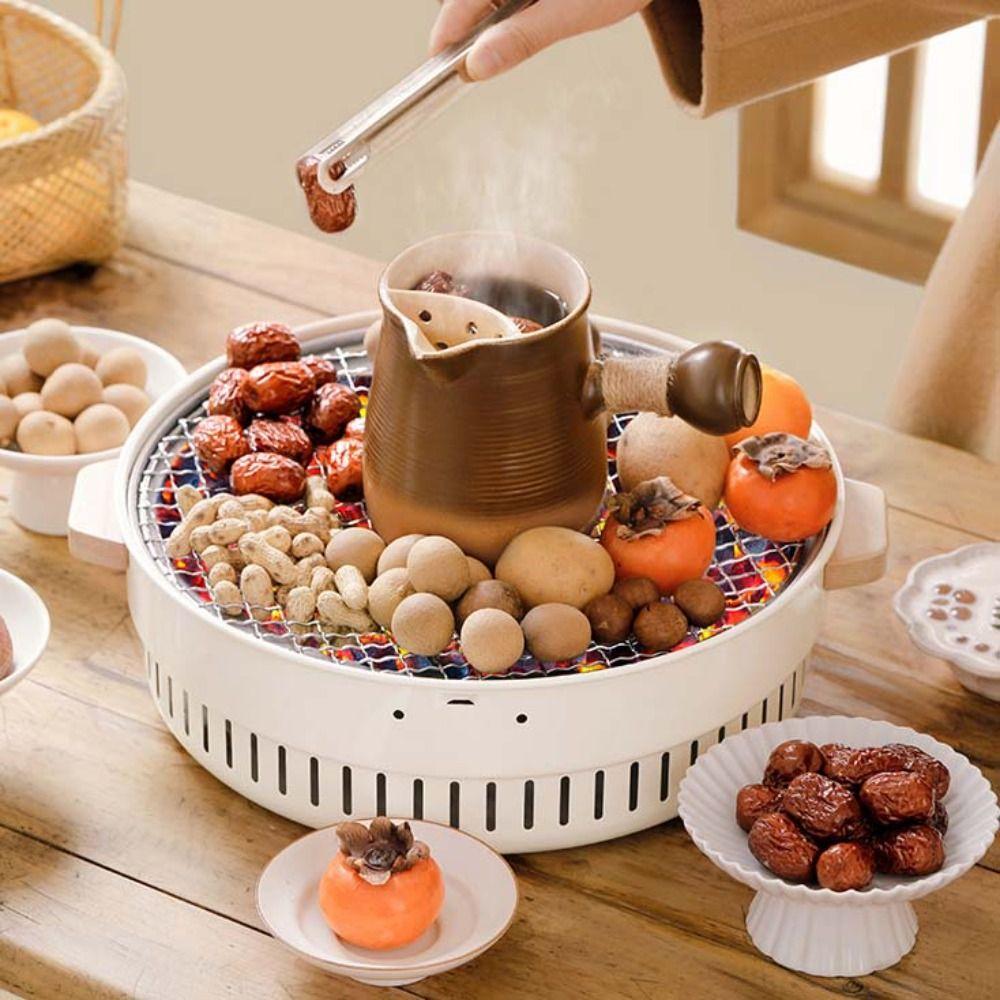 With Grill Pan Barbecue Grill Anti-scalding Handle Tea Stove Portable Charcoal Stove  Outdoor