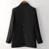 Toluoman Women's Padded Casual Blazer