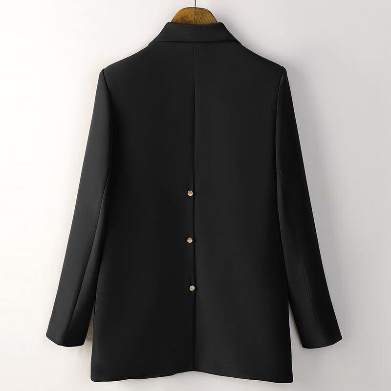 Toluoman Women's Padded Casual Blazer