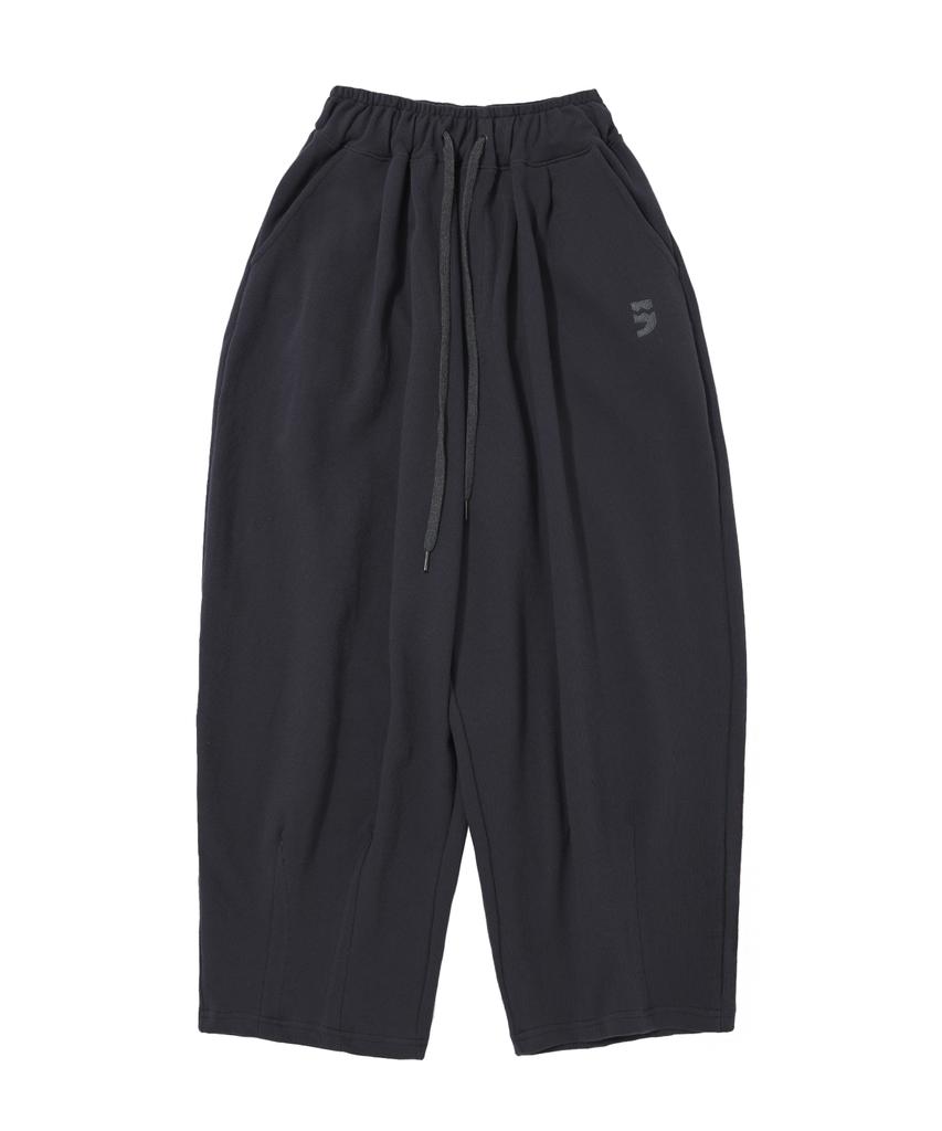A NOTHING Pin-Knit Balloon Pants (Charcoal)