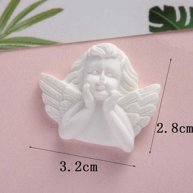 Hot Sale Fancy Statues Flatback Resin Angel Figurine Charms for Diy Decoration