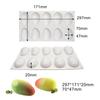 1 peça Abacaxi Pera Pêssego Série de Frutas Bolo Molde de Silicone Manga Laranja Assar Mousse Molde Morango Sobremesa Francesa Mousse Molde