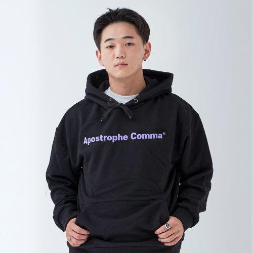 Худи с логотипом Upper Trophy Comma Basic (Черный/Фиолетовый) Black/M