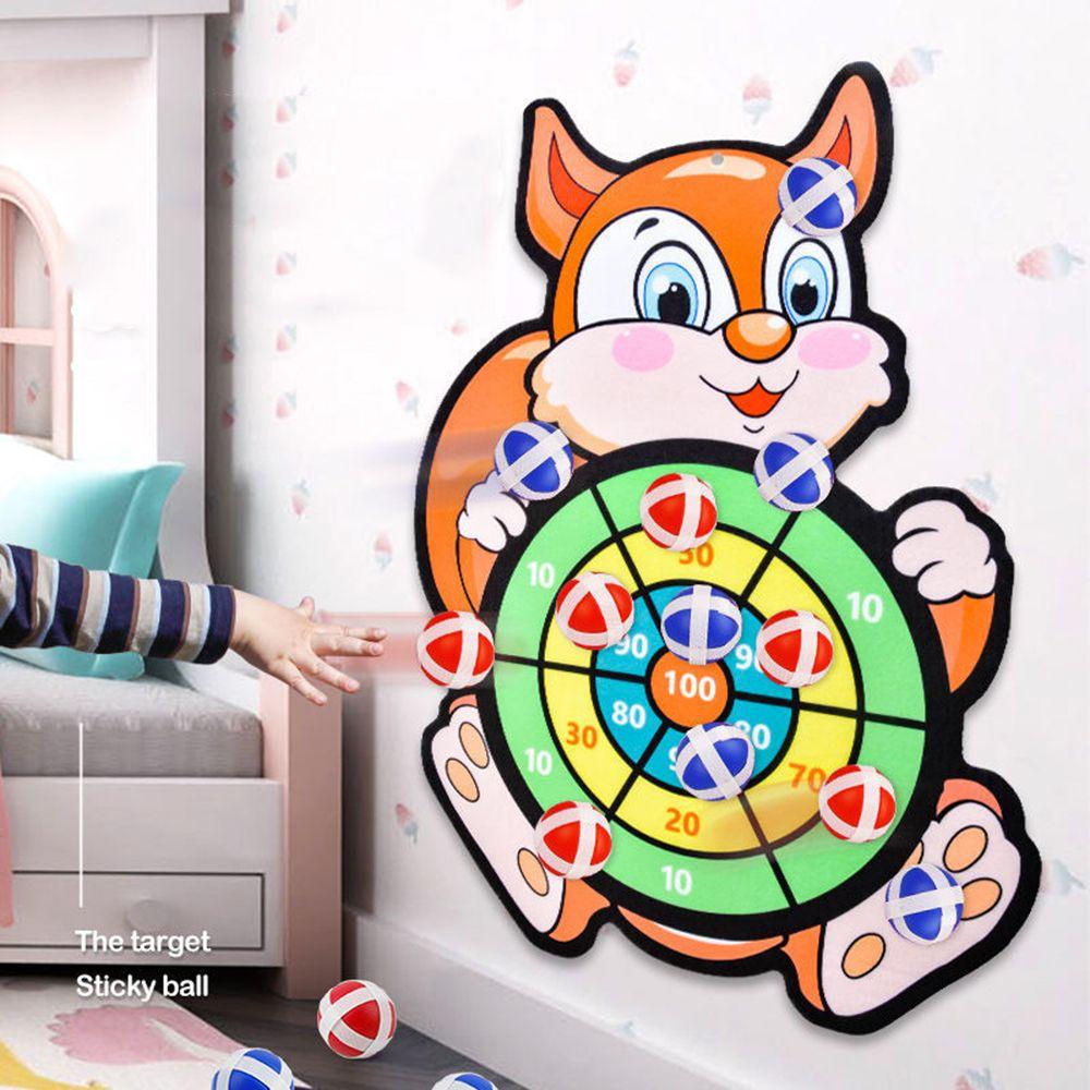 Boys Girls Indoor Throw Dartboard Sticky Ball Toys Kids Gift Target Sports Game Dart Board Game