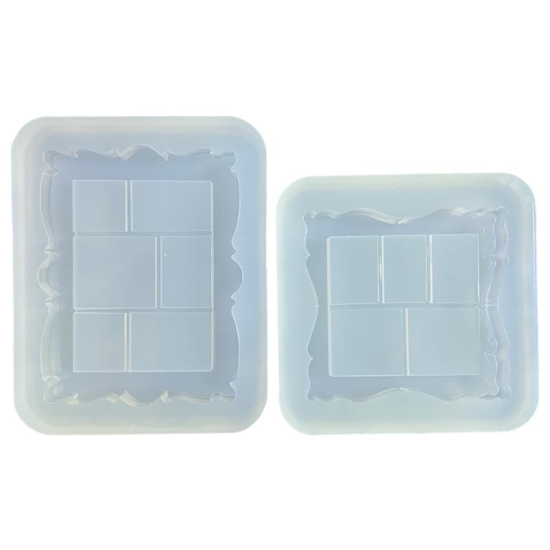 Silicone Mold for Crafting Custom Photo Frame Easy To Clean Frame Quicksand Mold Flexible Moulds for Craft Enthusiasts