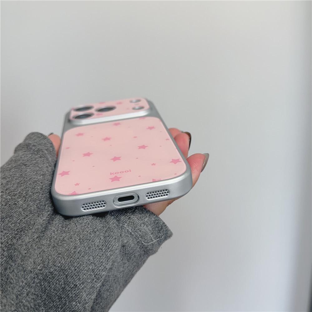 iPhone 17 Pro Drop Protection Case with Electroplated Stars - Compatible with 15 Pro Max and 14 Models
