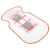 Dog Raincoat Windproof SeeThrough Four Feet Hooded Rain Clothing for Outdoors Waterproof Walking(M Orange)