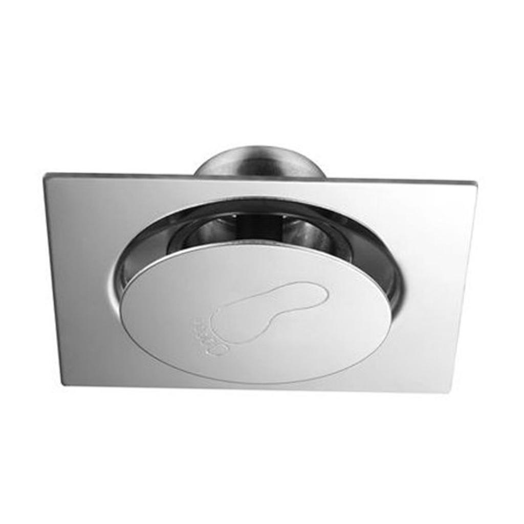 Shower Drain Quadrate High Glossy Thickened Prevents Odor Clogging Resistance Stainless Steel Floor