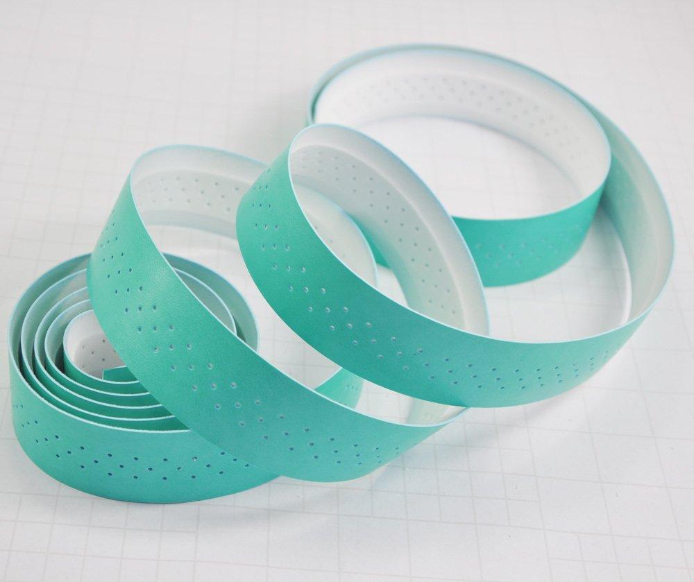 UPANBIKE Bicycle Handlebar Tape with Ventilation Premium Synthetic PU for Road Bikes and Stationary Bikes of Blue Holes, (Set 2),