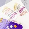 20pcs Carrot Shaped Paper Clips Cartoon Paper Decorative Clip Metal Paperclip Home